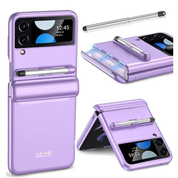 Samsung Galaxy Shockproof Case Z Flip 4 5G with S Pen Hinge Protection - Picture 1 of 7